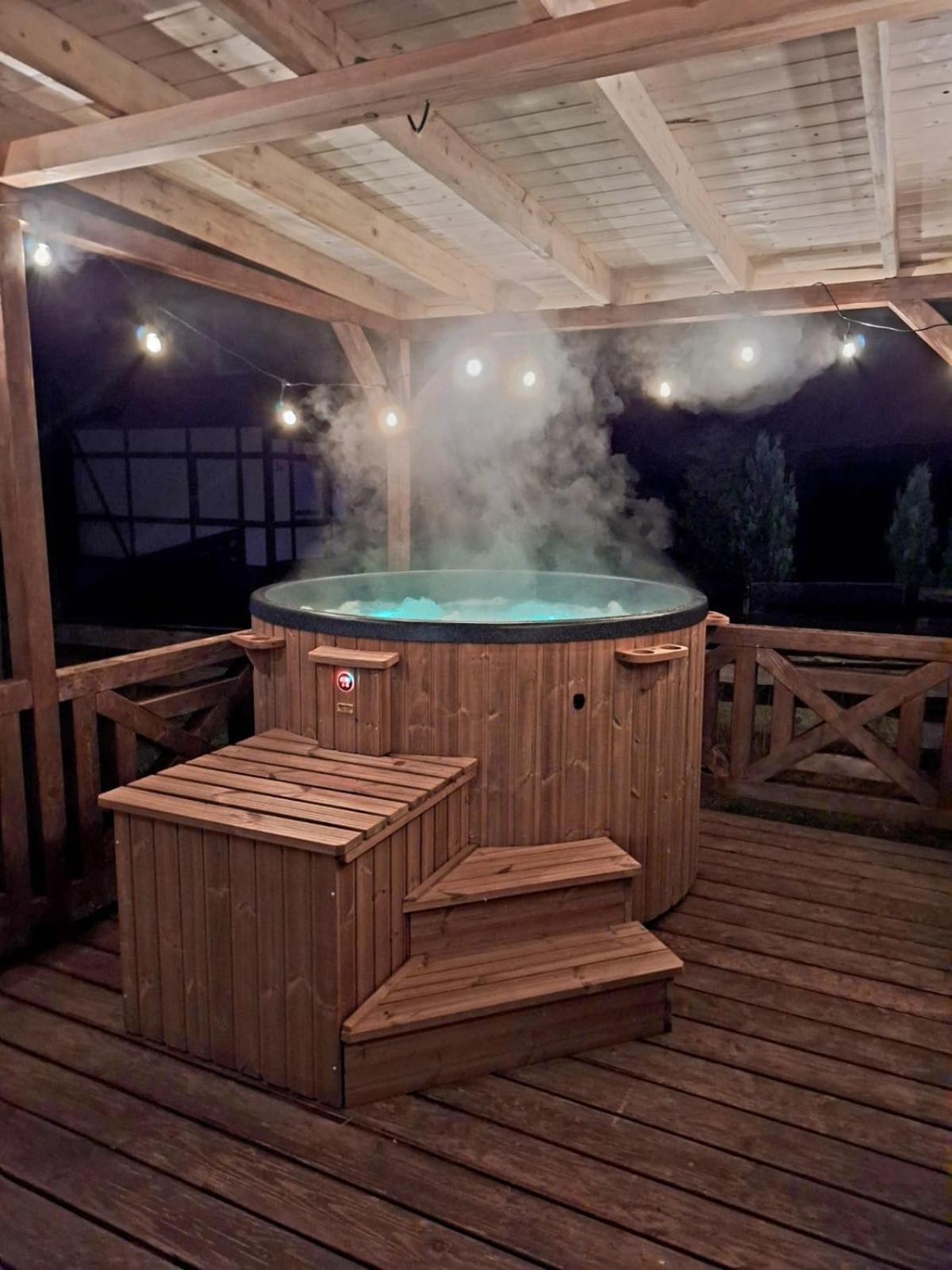 Pastelowy Domek Z Balia Elektryczna Z Jacuzzi Zalakowo Екстериор снимка